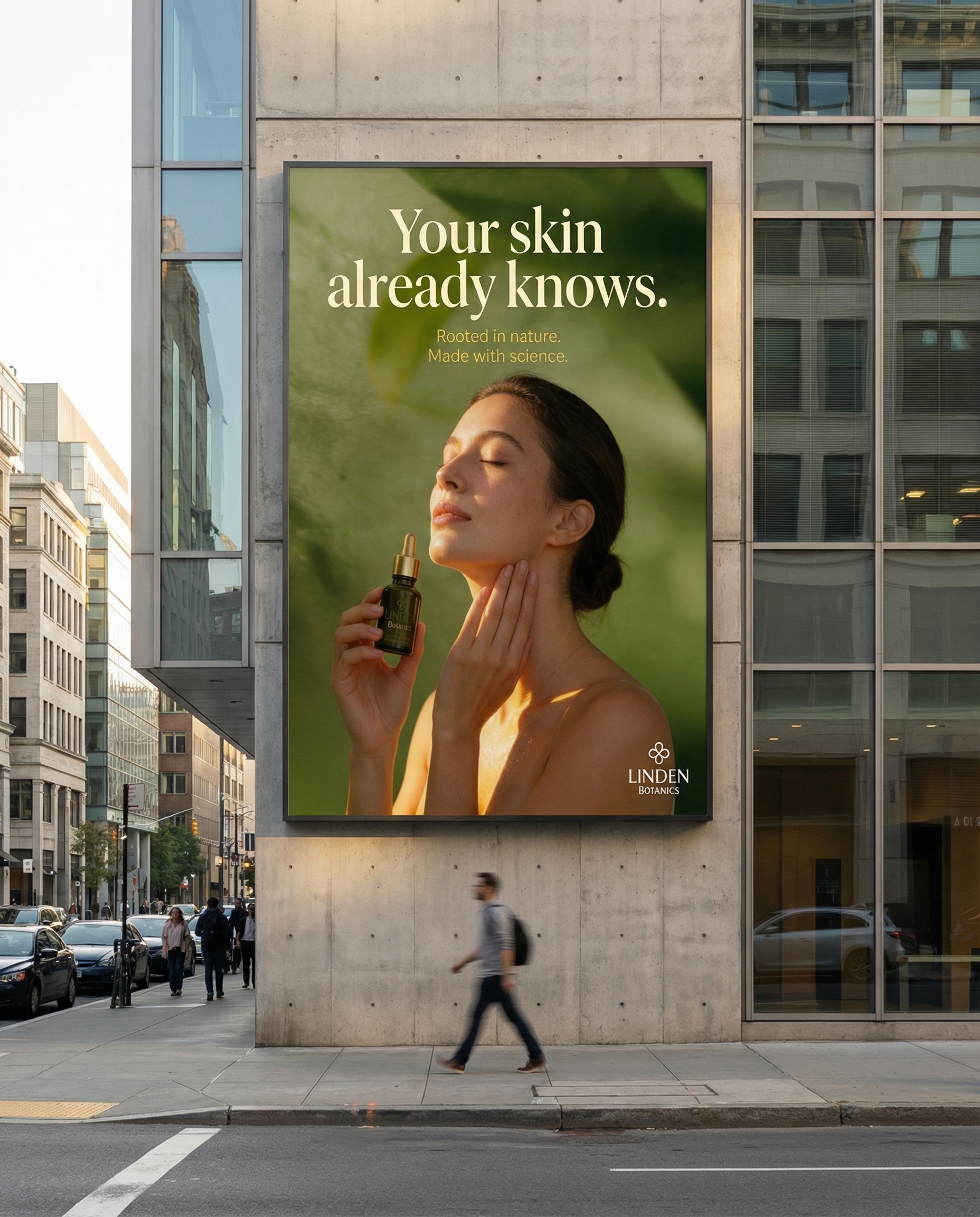 Billboard mockup en calle